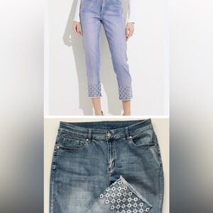 Orly Light Embroidery/Embellished Jeans
